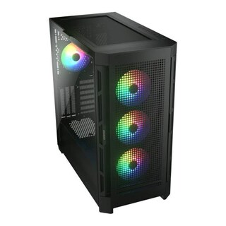 Foto 2 | Gabinete Gamer Cougar Duoface Pro-rgb Negro, Iluminación Argb, Cristal Templado Y Espacio Para E-atx