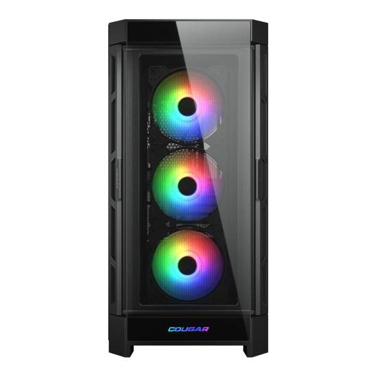 Foto 6 pulgar | Gabinete Gamer Cougar Duoface Pro-rgb Negro, Iluminación Argb, Cristal Templado Y Espacio Para E-atx
