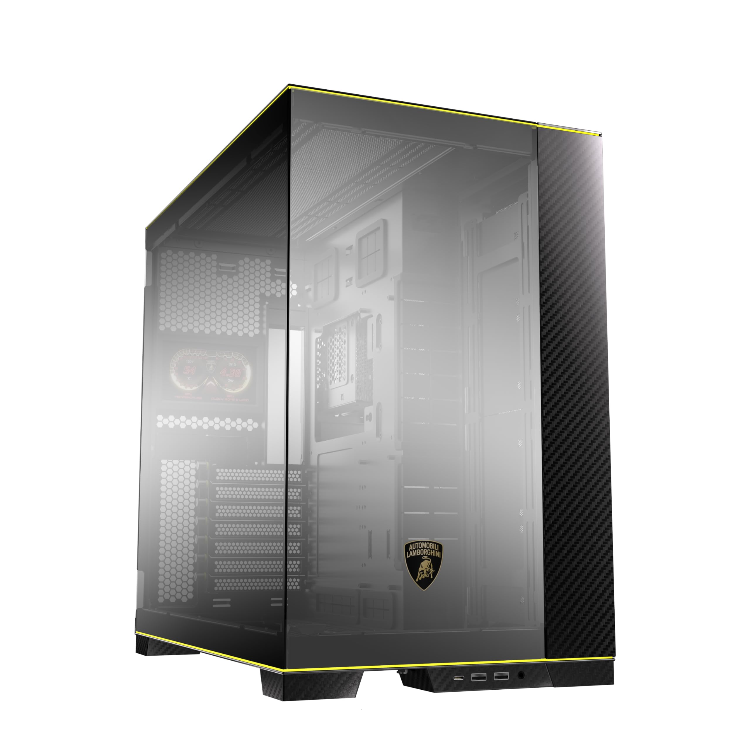 Foto 2 pulgar | Funda Para Pc Lian Li O11d Evo Rgb Automobili Lambo Edition Negra - Venta Internacional.