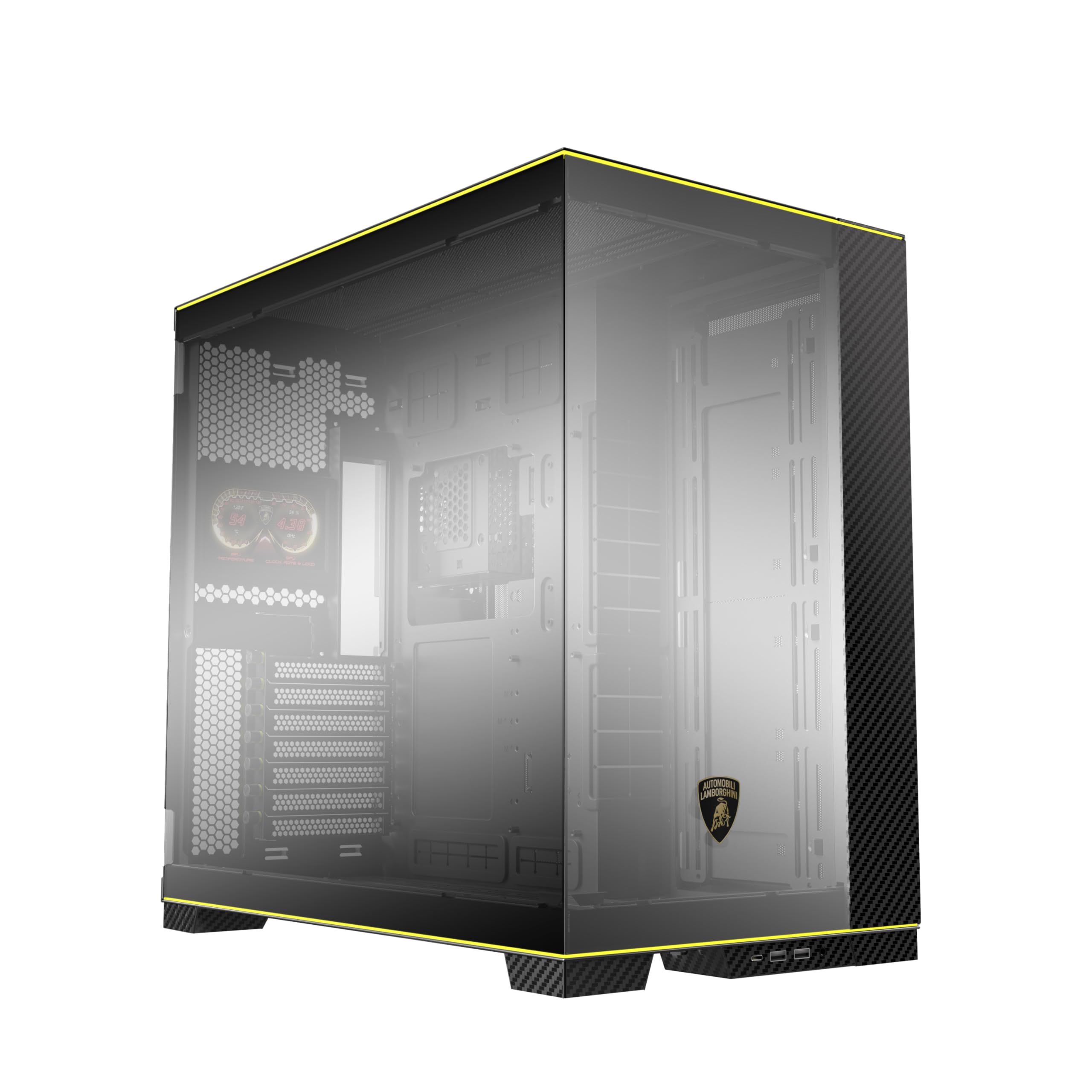 Foto 3 pulgar | Funda Para Pc Lian Li O11d Evo Rgb Automobili Lambo Edition Negra - Venta Internacional.