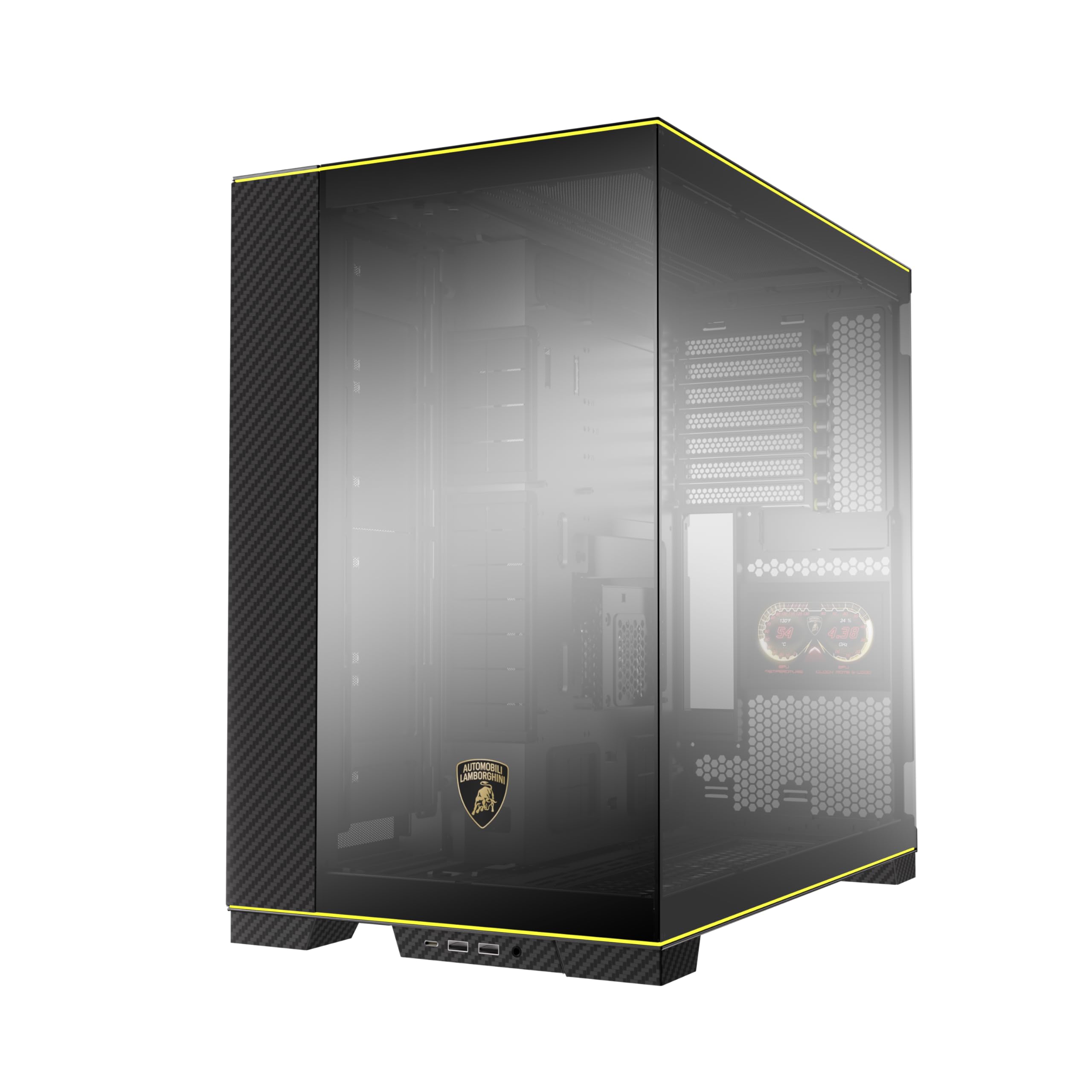 Foto 6 pulgar | Funda Para Pc Lian Li O11d Evo Rgb Automobili Lambo Edition Negra - Venta Internacional.