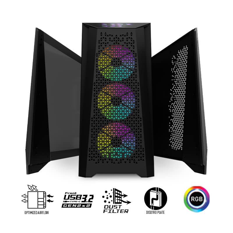 Foto 2 | Funda De Ordenador Msi Meg Prospect 700r, Ventilador Argb Con Panel Táctil De 4,3 Pulgadas - Venta Internacional.
