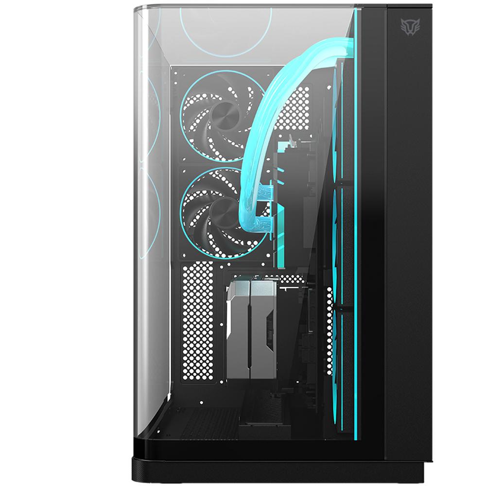 Foto 3 pulgar | Gabinete Gamer Balam Rush Tank Expert Curve 7800 Atx Media Torre 5 Fan Panel Curvo Cristal Templado Usb-c Argb Neg