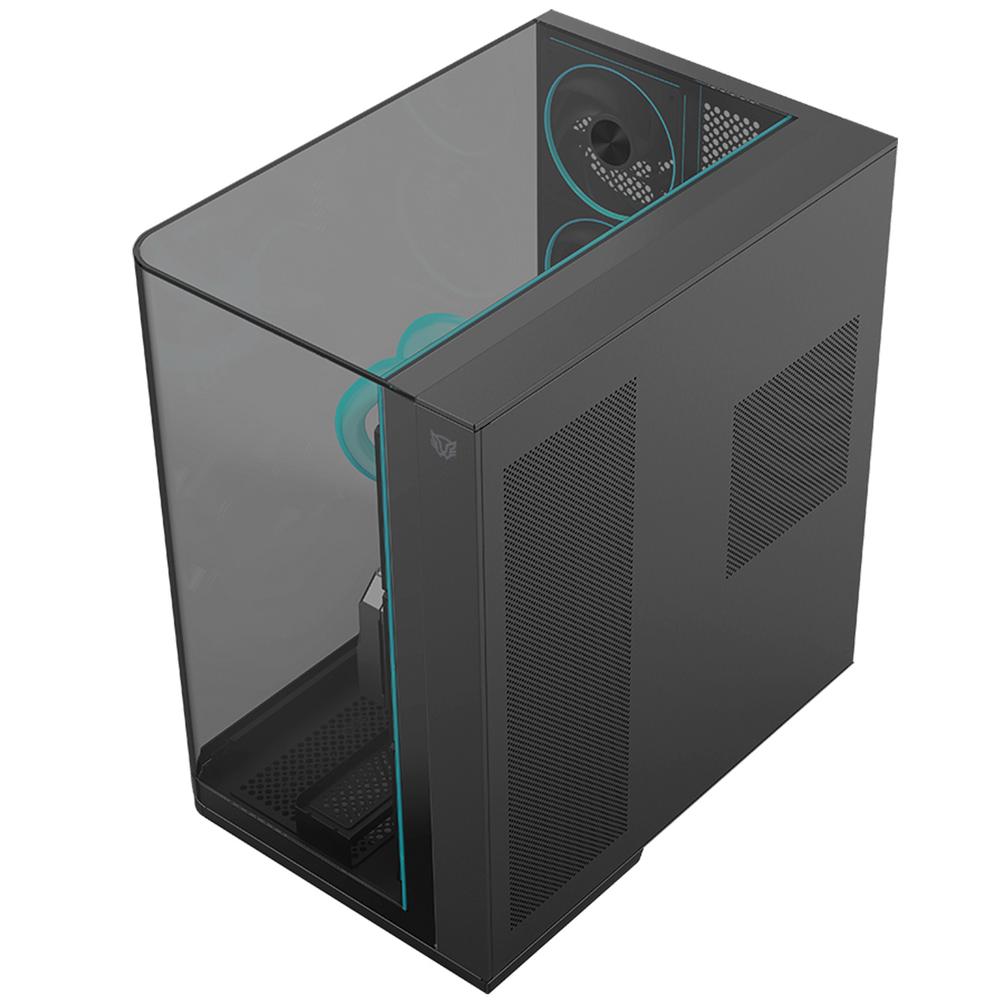 Foto 3 | Gabinete Gamer Balam Rush Tank Expert Curve 7800 Atx Media Torre 5 Fan Panel Curvo Cristal Templado Usb-c Argb Neg