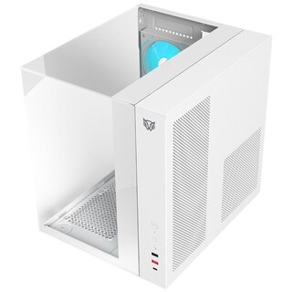 Foto 3 | Gabinete Gamer Balam Rush Tank Majestic 6600 Atx Media Torre 5 Fan Panel Cristal Templado Usb-c Argb Blanco Br-941532