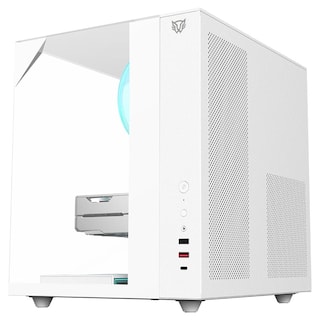 Foto 4 | Gabinete Gamer Balam Rush Tank Majestic 6600 Atx Media Torre 5 Fan Panel Cristal Templado Usb-c Argb Blanco Br-941532