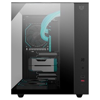 Foto 4 | Gabinete Gamer Balam Rush Tank Majestic 6600 Atx Media Torre 5 Fan Panel Cristal Templado Usb-c Argb Negro Br-941525