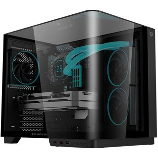 Foto 1 | Gabinete Gamer Balam Rush Tank Expert Curve 6800 Atx Media Torre 3 Fan Panel Curvo Cristal Templado Usb-c Argb Neg