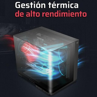 Foto 4 | Gabinete Gamer Balam Rush Tank Expert Curve 6800 Atx Media Torre 3 Fan Panel Curvo Cristal Templado Usb-c Argb Neg