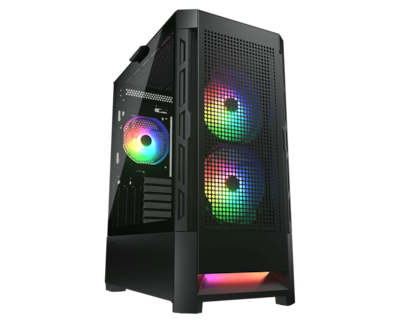 Foto 1 | Gabinete Gamer Cougar Airface Rgb Negro Con Cristal Templado Y Alto Flujo De Aire, Eatx, Alto Rendimiento