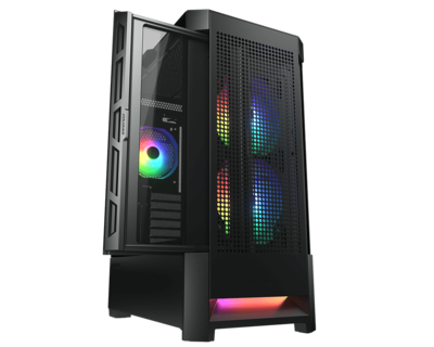 Foto 2 | Gabinete Gamer Cougar Airface Rgb Negro Con Cristal Templado Y Alto Flujo De Aire, Eatx, Alto Rendimiento