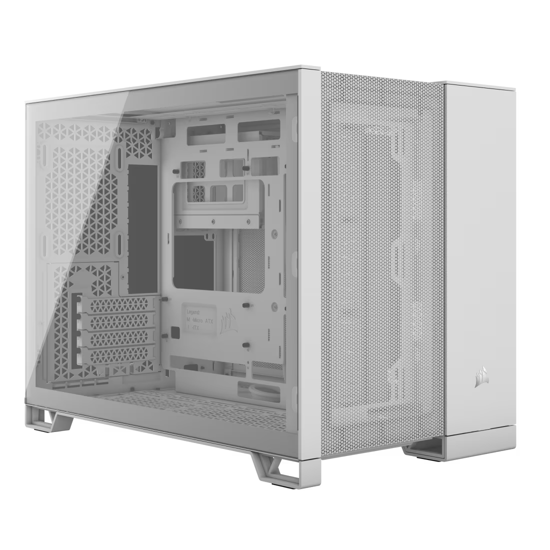 Foto 2 pulgar | Gabinete Corsair Airflow 2500d Blanco S/fuente Cristal M-atx Cc-9011264-ww