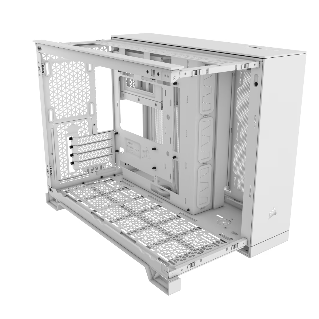 Foto 3 pulgar | Gabinete Corsair Airflow 2500d Blanco S/fuente Cristal M-atx Cc-9011264-ww