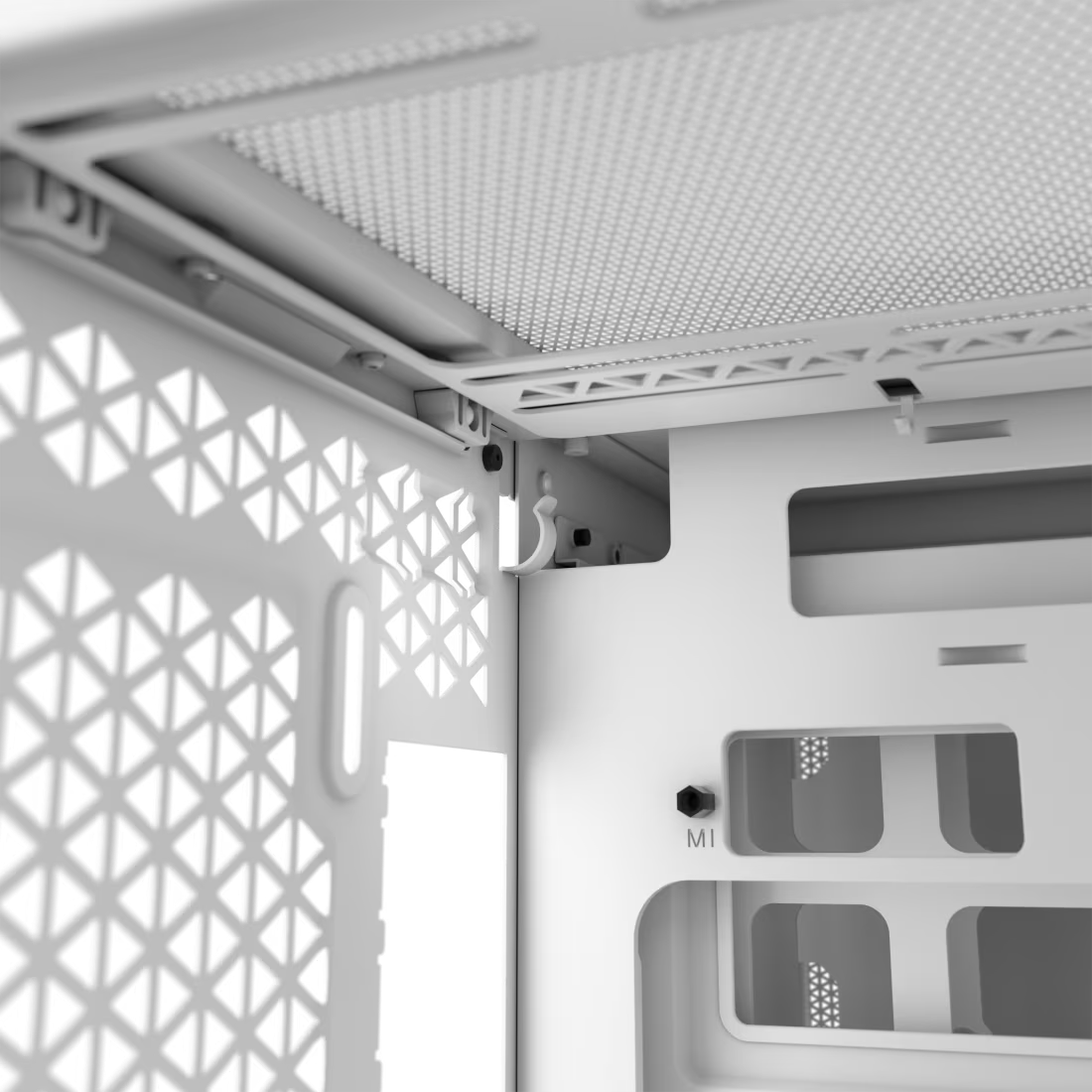Foto 6 pulgar | Gabinete Corsair Airflow 2500d Blanco S/fuente Cristal M-atx Cc-9011264-ww