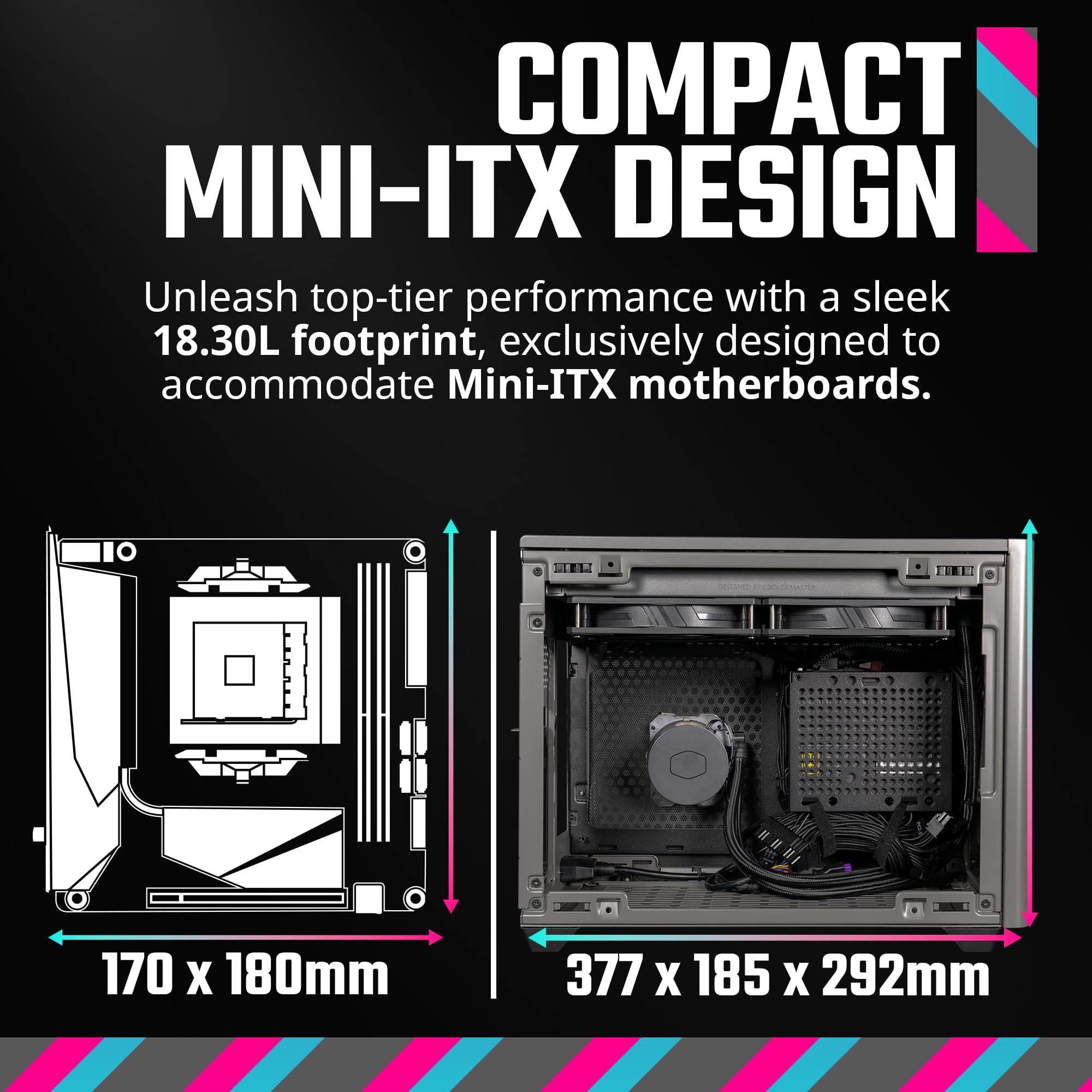 Foto 2 | Mini-itx Case Cooler Master Nr200p Max Con Fuente De Alimentación Aio De 280 Mm Y 850 W - Venta Internacional.