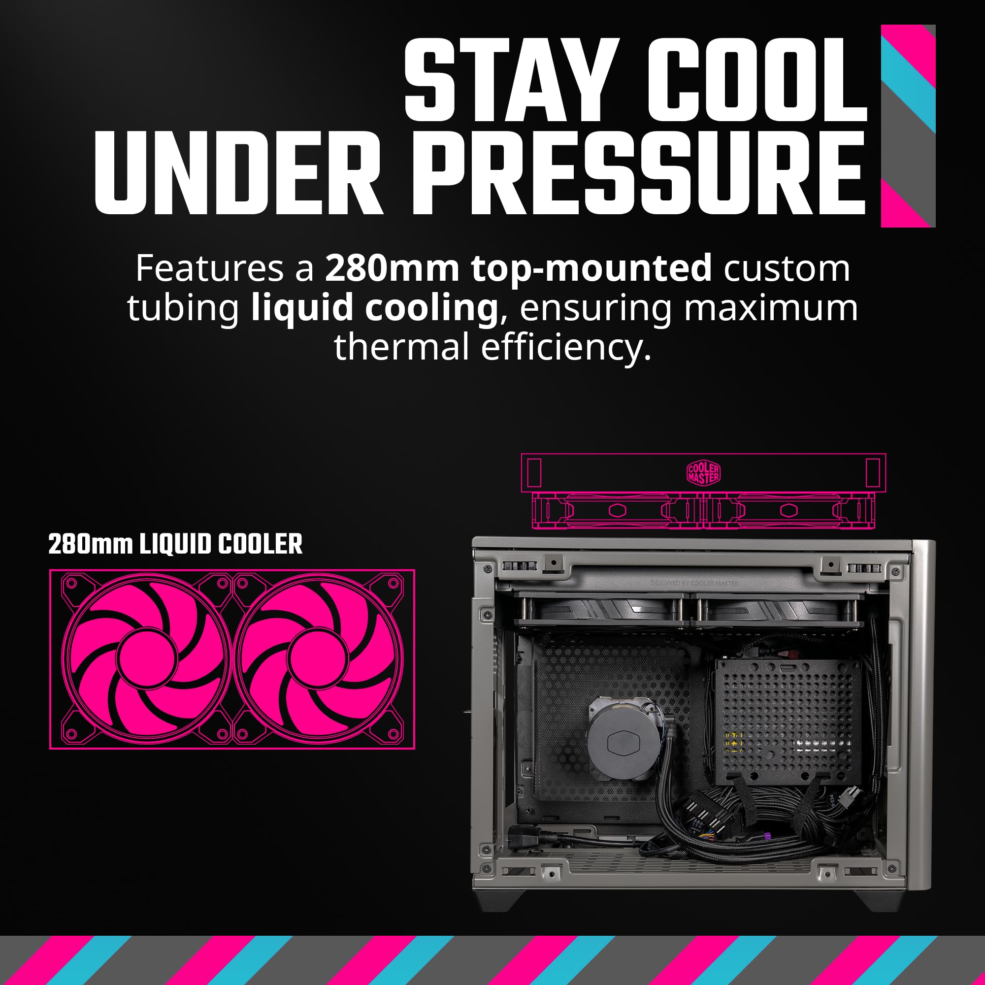 Foto 5 pulgar | Mini-itx Case Cooler Master Nr200p Max Con Fuente De Alimentación Aio De 280 Mm Y 850 W - Venta Internacional.
