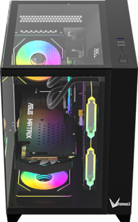 Foto 2 | Gabinete Formula V Line Z9m Floe Negro S/fuente Cristal M-atx Usb-c