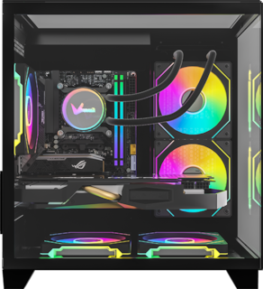 Foto 4 | Gabinete Formula V Line Z9m Floe Negro S/fuente Cristal M-atx Usb-c