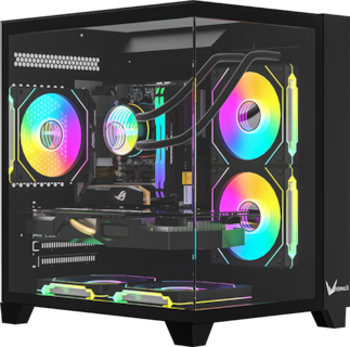 Foto 5 | Gabinete Formula V Line Z9m Floe Negro S/fuente Cristal M-atx Usb-c