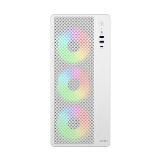 Foto 3 | Gabinete Acteck Essen Pro X Gm767 Atx Media Torre 3 Fan Rgb Cristal Templado Usb-c Mesh Blanco Ac-941716