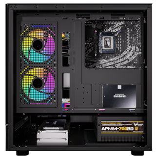 Foto 2 | Gabinete Formula V Line Crystal Z8 Cosmic Negro S/fuente Cristal M-atx Usb-c