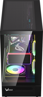 Foto 7 | Gabinete Formula V Line Crystal Z8 Cosmic Negro S/fuente Cristal M-atx Usb-c