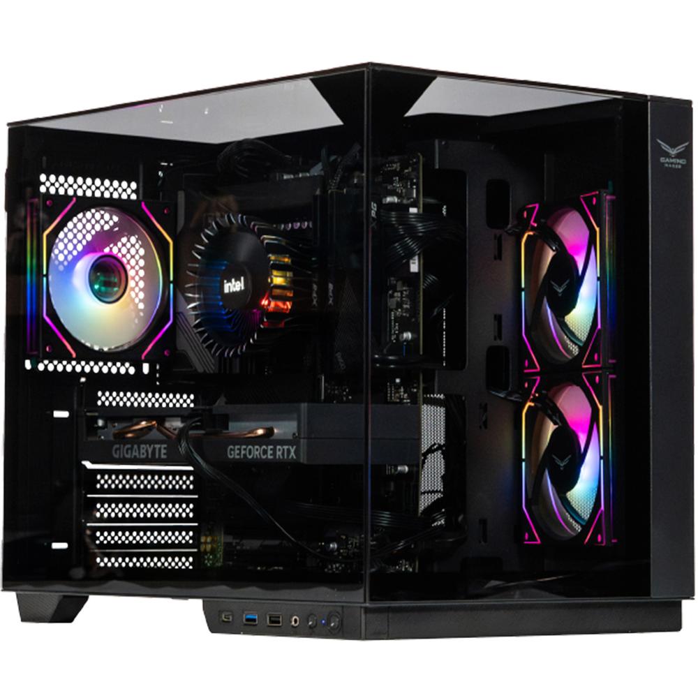 Foto 1 | Gabinete Gamer Naceb Iris Nano Micro Atx Mini Torre 3 Fan Panel Cristal Templado Usb-c Argb Na-0638