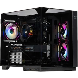 Foto 1 | Gabinete Gamer Naceb Iris Nano Micro Atx Mini Torre 3 Fan Panel Cristal Templado Usb-c Argb Na-0638