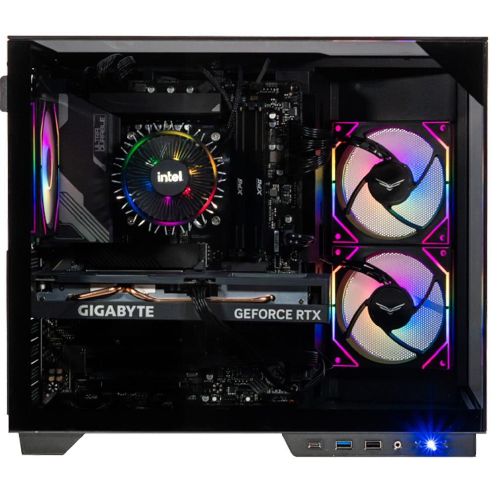 Foto 3 pulgar | Gabinete Gamer Naceb Iris Nano Micro Atx Mini Torre 3 Fan Panel Cristal Templado Usb-c Argb Na-0638