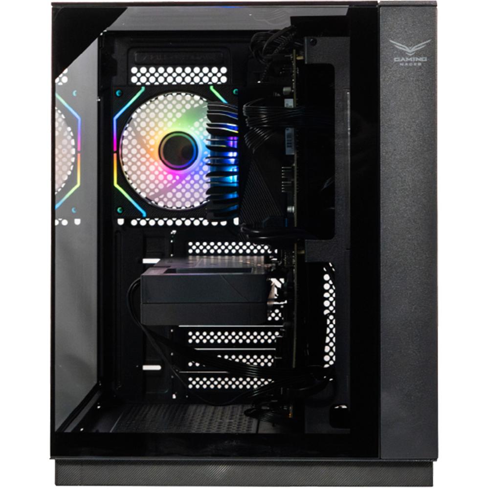 Foto 4 pulgar | Gabinete Gamer Naceb Iris Nano Micro Atx Mini Torre 3 Fan Panel Cristal Templado Usb-c Argb Na-0638