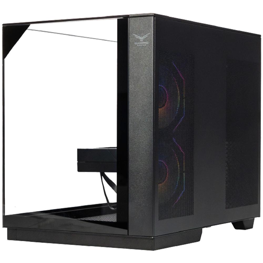 Foto 5 | Gabinete Gamer Naceb Iris Nano Micro Atx Mini Torre 3 Fan Panel Cristal Templado Usb-c Argb Na-0638