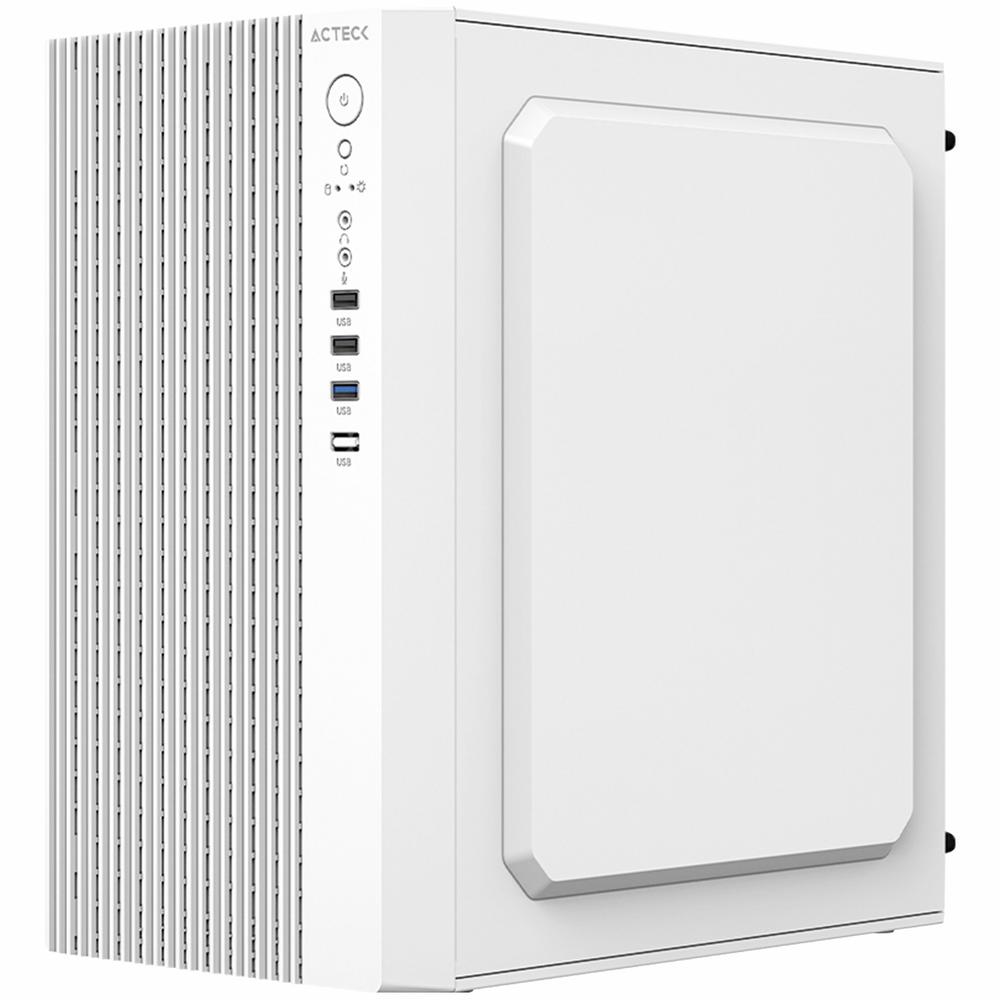 Foto 4 pulgar | Gabinete Acteck Zenith Gi656 Micro Atx Mini Torre Fuente 500w Panel Metalico Usb 3.0 Blanco Ac-93927