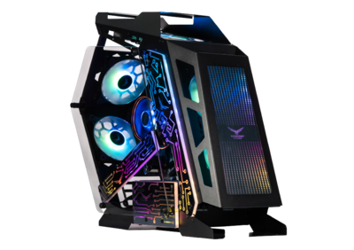 Foto 1 | Gabinete Naceb Olympian Gamer M-atx 3vent Argb S/fuente Cristal Negro Na-0641