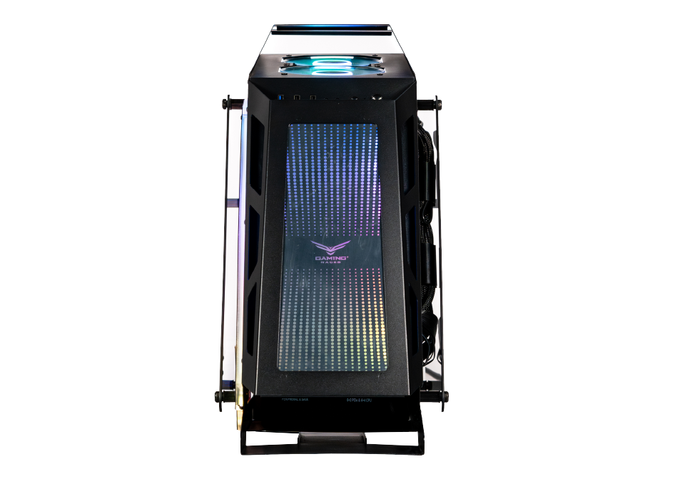 Foto 4 pulgar | Gabinete Naceb Olympian Gamer M-atx 3vent Argb S/fuente Cristal Negro Na-0641