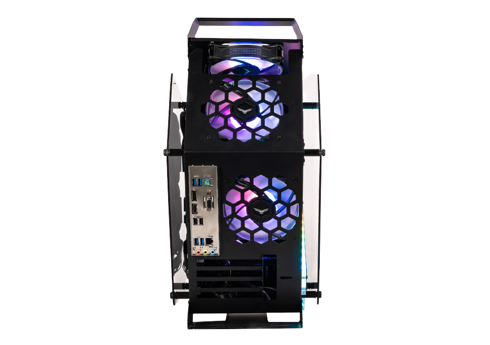 Foto 5 pulgar | Gabinete Naceb Olympian Gamer M-atx 3vent Argb S/fuente Cristal Negro Na-0641