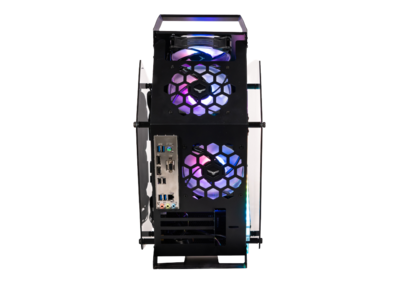 Foto 4 | Gabinete Naceb Olympian Gamer M-atx 3vent Argb S/fuente Cristal Negro Na-0641