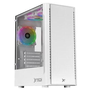 Foto 1 | Gabinete Gamer Xtreme Pc Gaming Nyx Mini Torre Micro Atx 3 Fan Rgb Cristal Templado Blanco