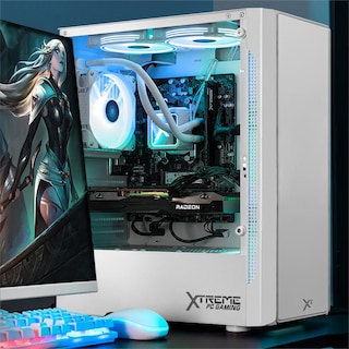 Foto 6 | Gabinete Gamer Xtreme Pc Gaming Nyx Mini Torre Micro Atx 3 Fan Rgb Cristal Templado Blanco