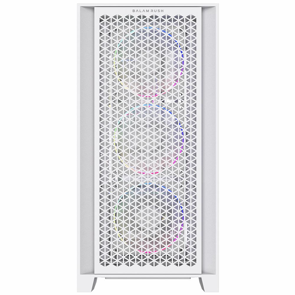 Foto 3 pulgar | Gabinete Gamer Balam Rush Carbono Polar Twin Mate 9900 Atx Media Torre 5 Fan Argb Cristal Templado U