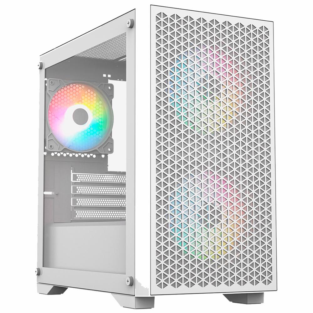 Foto 2 pulgar | Gabinete Gamer Balam Rush Carbono Aircool 4000a Micro Atx Mini Torre 3 Fan Argb Cristal Templado Usb