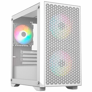 Foto 1 | Gabinete Gamer Balam Rush Carbono Aircool 4000a Micro Atx Mini Torre 3 Fan Argb Cristal Templado Usb