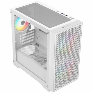 Foto 2 | Gabinete Gamer Balam Rush Carbono Aircool 4000a Micro Atx Mini Torre 3 Fan Argb Cristal Templado Usb