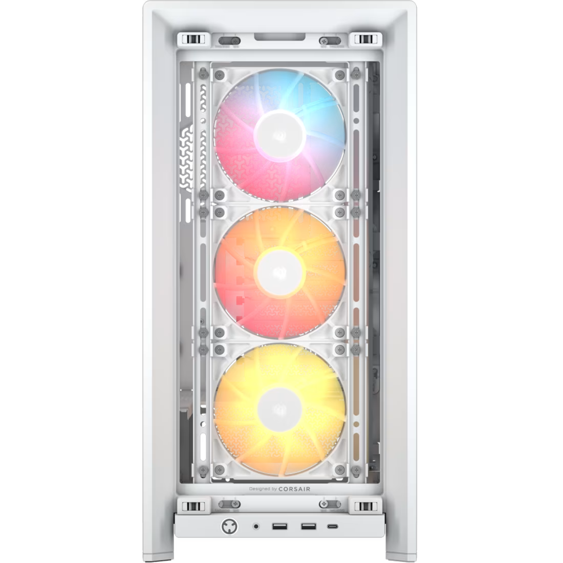 Foto 3 pulgar | Gabinete Corsair Frame 4000d Rs Argb M-atx Blanco Cc-9011297-ww