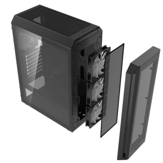 Foto 8 | Gabinete Adata Xpg Valor Air Plus Negro Atx S/fuente Cristal Valorairplusmta-bkcww