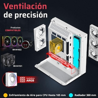 Foto 4 | Gabinete Gamer Balam Rush Tank Expert Curve 7800 Atx Cristal Templado Usb-c Argb Br-941563