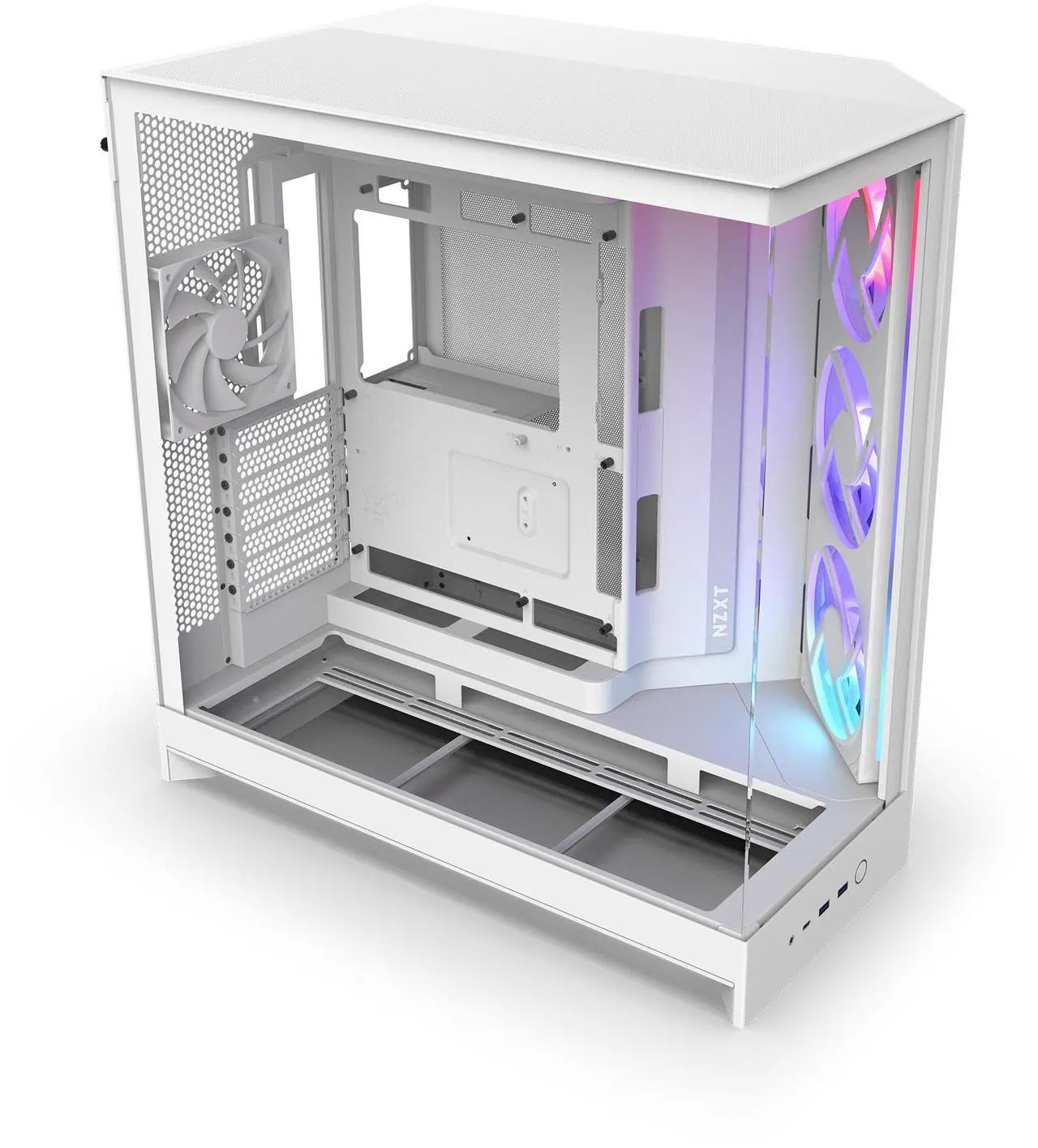 Foto 2 pulgar | Gabinete Nzxt H9 Flow Rgb Blanco Atx 2usb 3.2 Tipo A Usb 3.2 Tipo C Cm-h92fw-r1