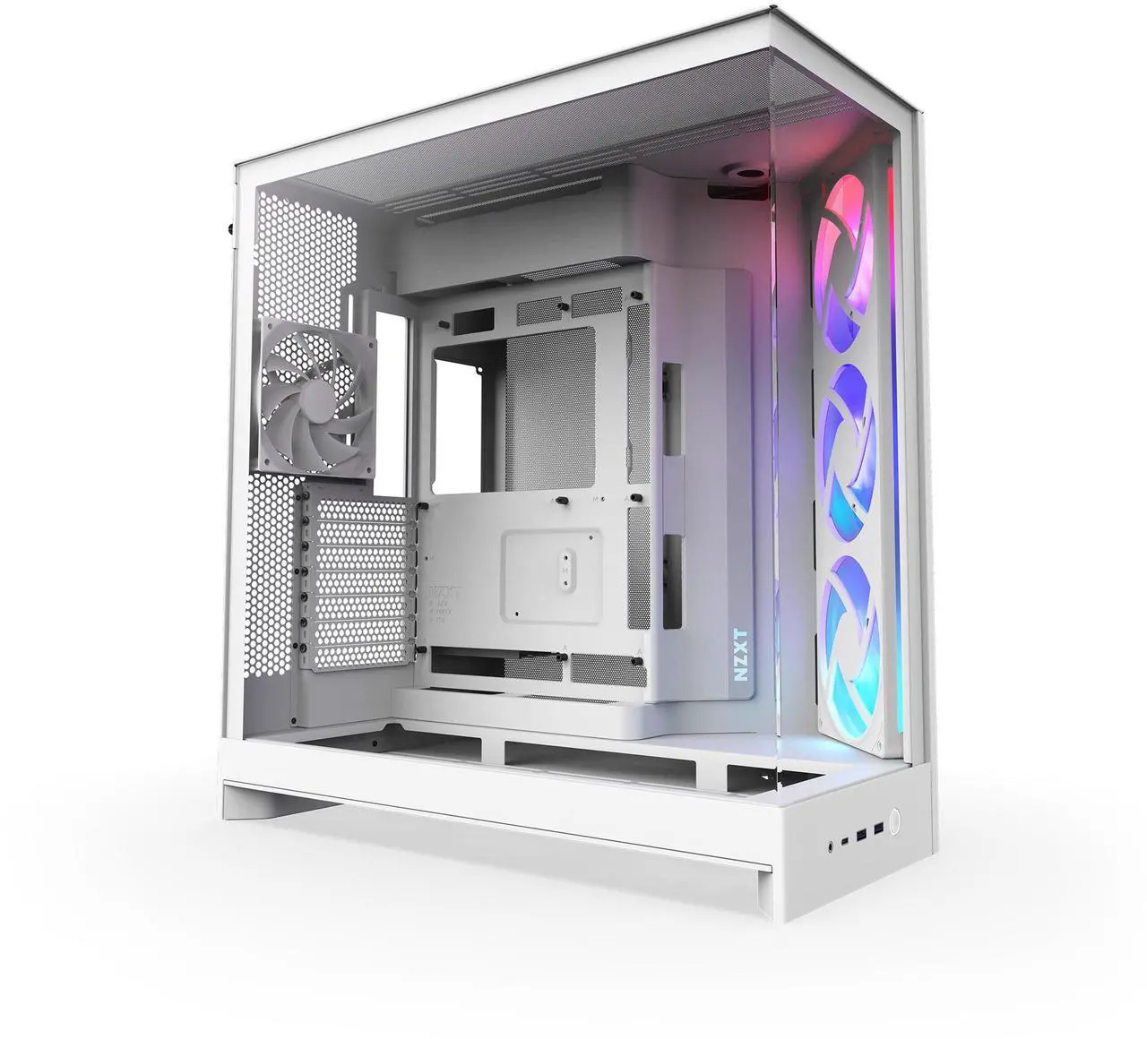 Foto 3 pulgar | Gabinete Nzxt H9 Flow Rgb Blanco Atx 2usb 3.2 Tipo A Usb 3.2 Tipo C Cm-h92fw-r1