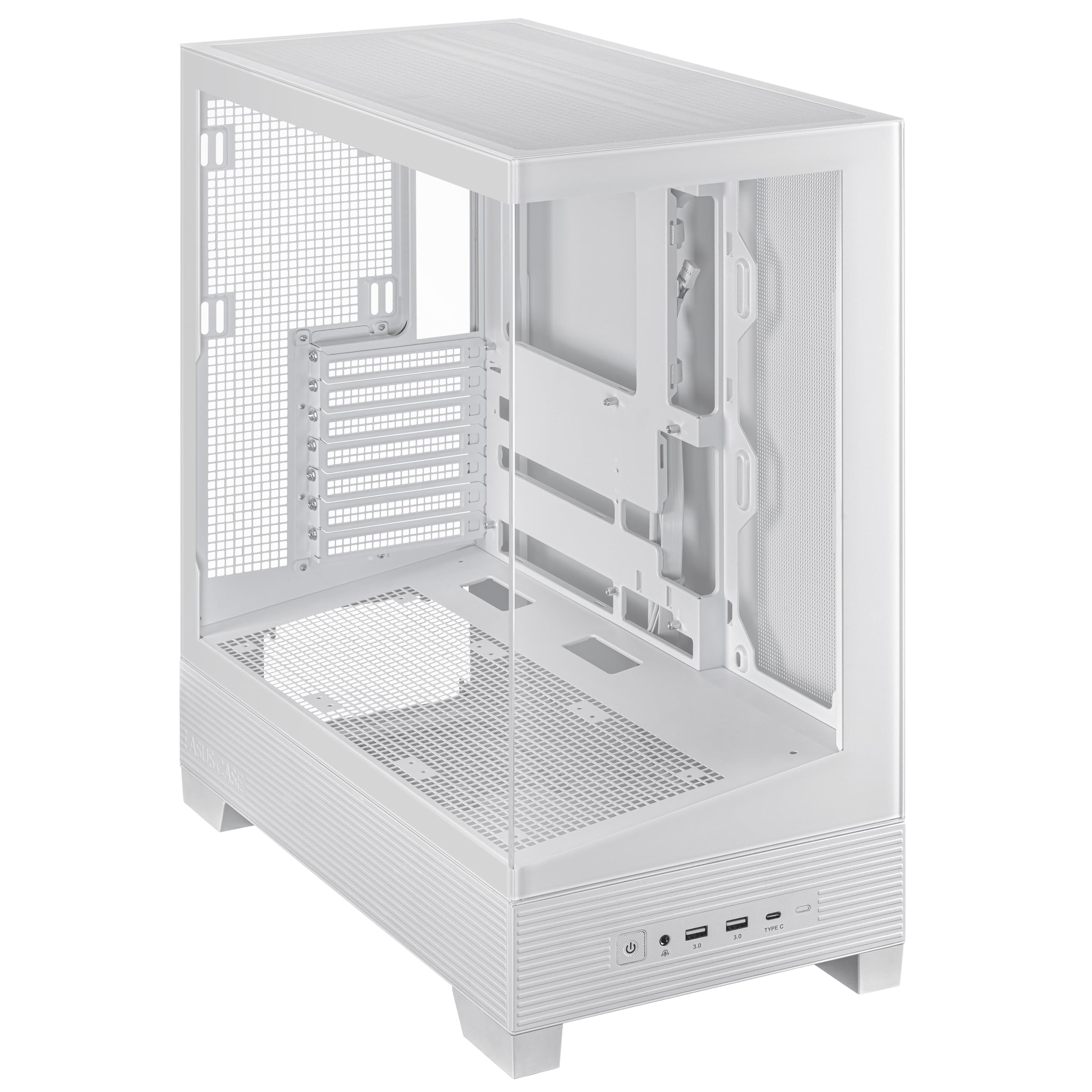 Foto 5 pulgar | Funda Para Videojuegos Atx Mid-tower Para Asus A31  Cristal Templado Blanco - Venta Internacional.