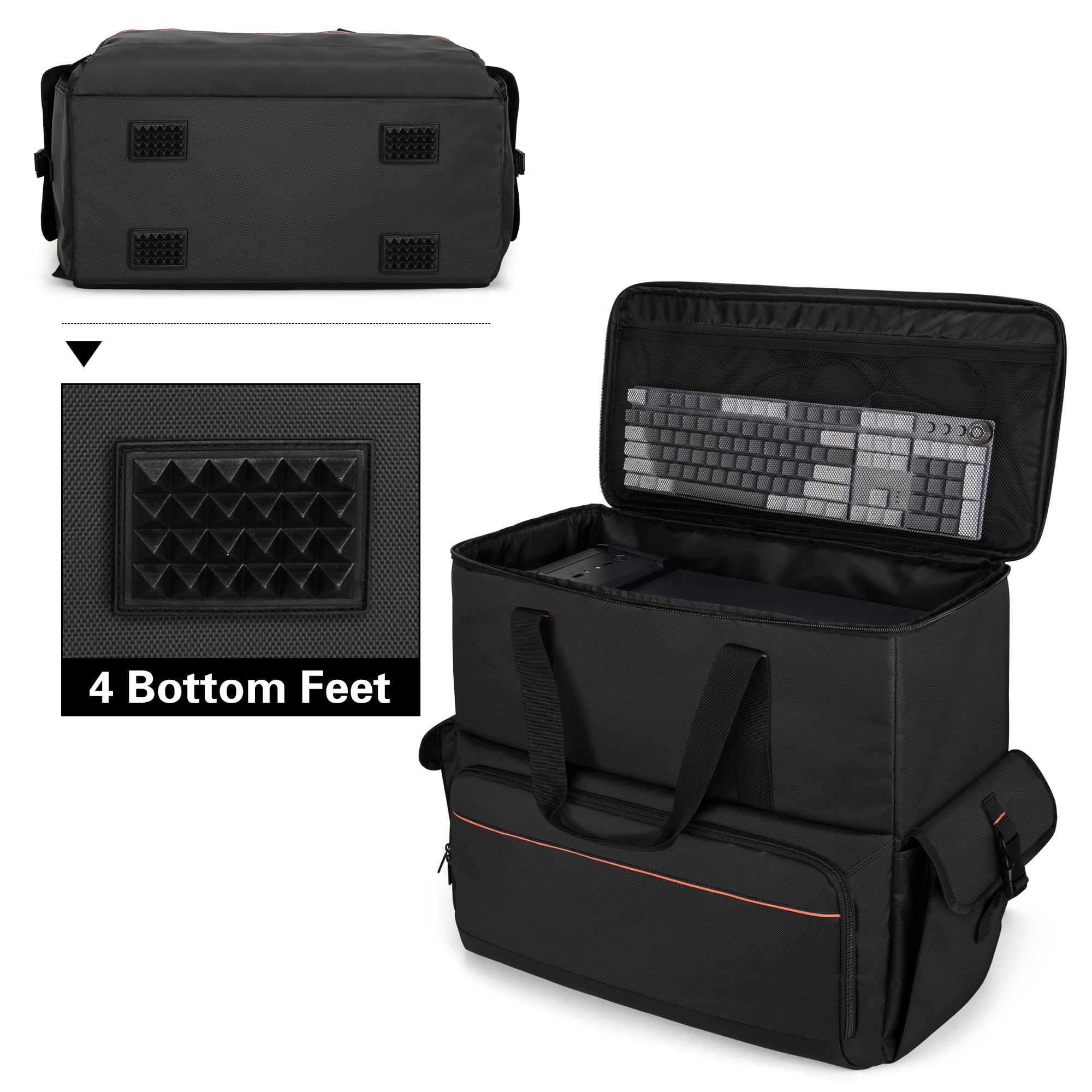 Foto 4 pulgar | Funda De Transporte Trunab Computer Desktop Tower Mochila Negra - Venta Internacional.