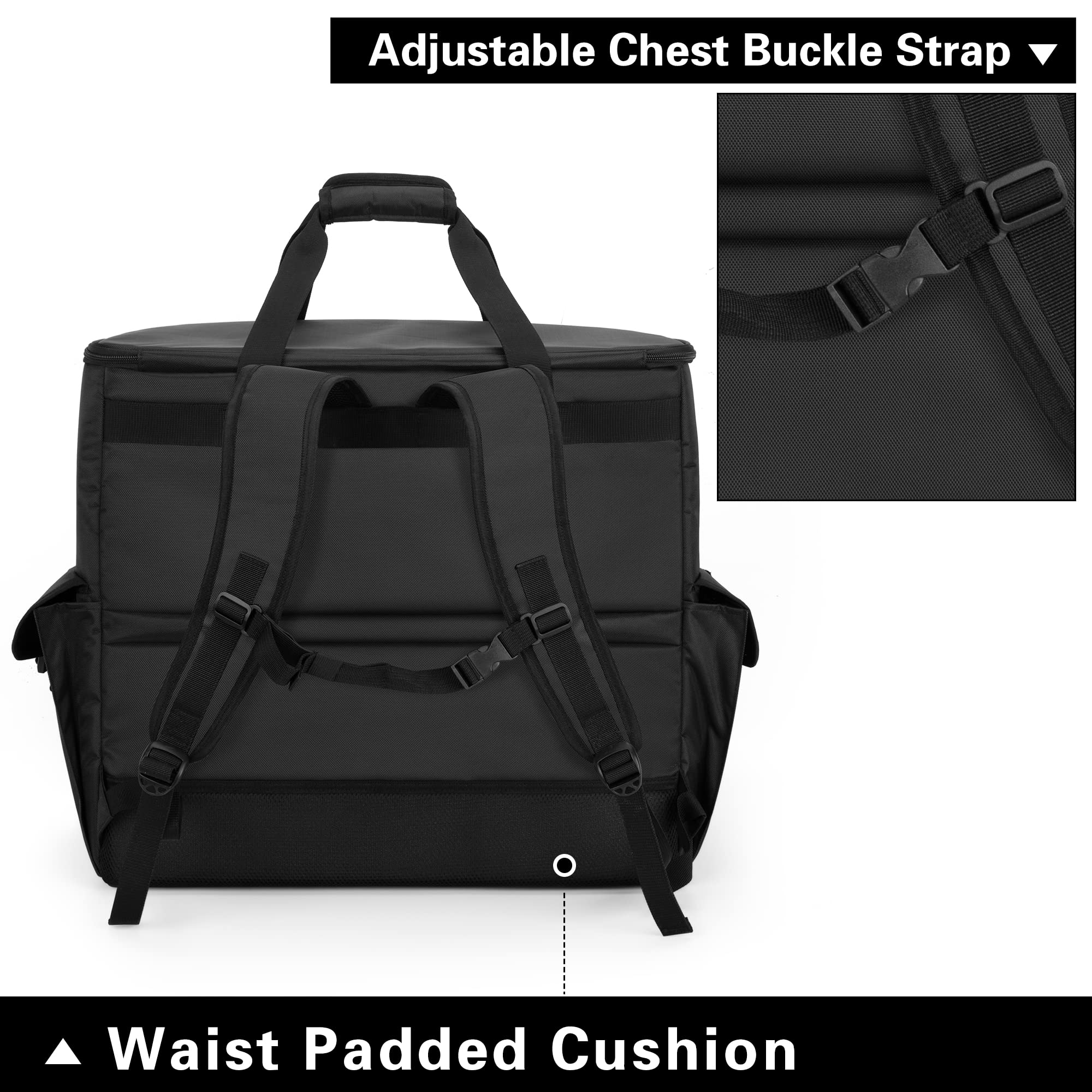 Foto 5 pulgar | Funda De Transporte Trunab Computer Desktop Tower Mochila Negra - Venta Internacional.